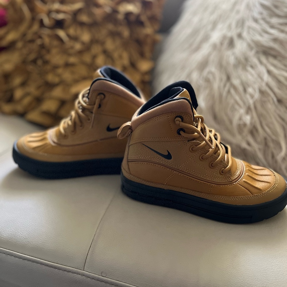 Nike Brown and Black High-Top Sneakers